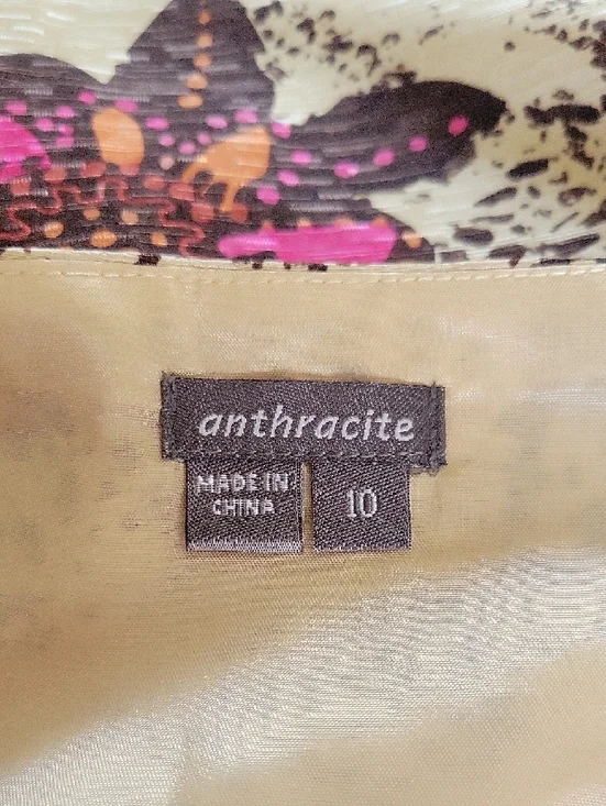 Anthracite Silk Sequin and Bead Midi Full Skirt - Picture 7 of 8